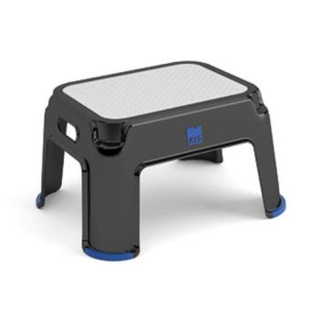 Professional Step Stool Black/Steel Finish
