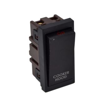 Lincoln 20 Amp Black Module Insert - Cooker Hood
