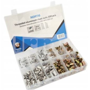 Blind Rivet Nuts M3 to M10 - Set of 300 pieces