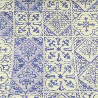 Blue Motif Anti-Slip Floor Mat - Price per Metre