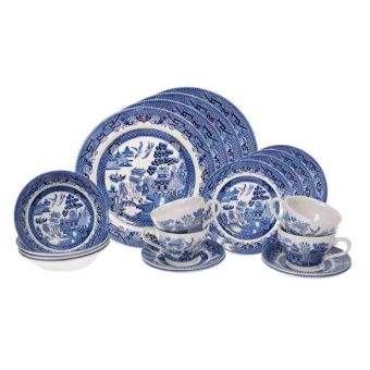 Blue Willow 20pc Crockery Dining Set