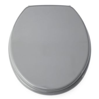 Blue Canyon MDF Toilet Seat With Stainless Steel Hinges Grey