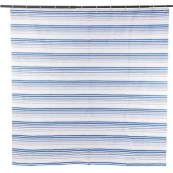Blue Canyon SC430 Horizontal Stripe Shower Curtain 180x180cm