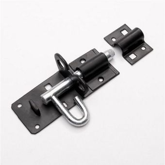 Premier 4" Black Japanned Padbolt