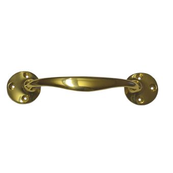 Solid Brass Bow Handle - 150mm