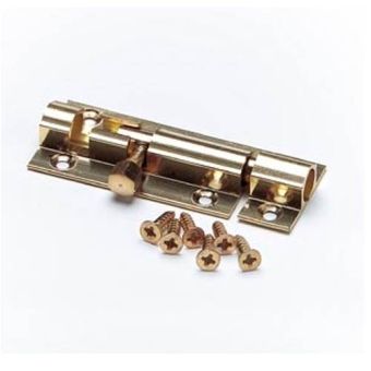 2 1/2" Brass Barrel Door Bolts