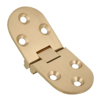Brass Flush Hinge 81 X 31 X 2.5mm - Matt