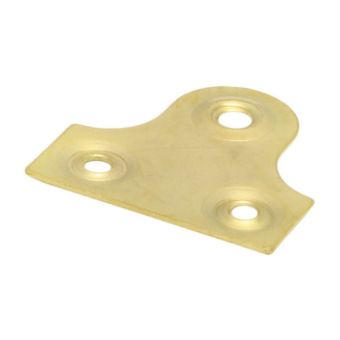 Brass Plain Glass Plates for Picture and Mirror Hanging 50mm – Pack of 10