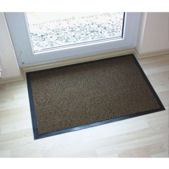 60 x 180cm Brown & Black Runner Backed Mat