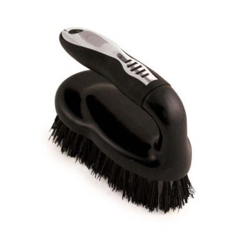 Black & Chrome Iron Shape Hand Scrub Brush