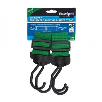 Blue Spot Twin Pack 55cm-80cm Rotating Bungee Strap