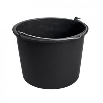 Plastic Black Bucket - 12L