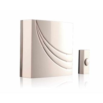 Byron 761 Wired Wall Mounted Electronic Doorbell Kit with 8 Melodies