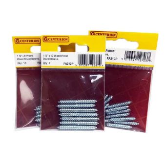 Centurion Packs Of Wood-Wood Dowel Screws