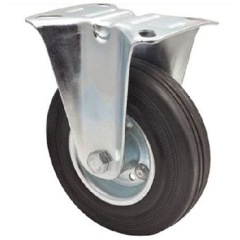 Castor Fixed Black 125mm - 100kg