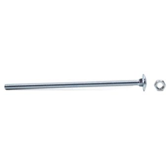 Centurion Sq Hex Carriage Bolts & Nuts ZP Cup M6 x 130mm - Pack of 6