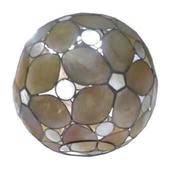 Capiz Ball Champagne Lamp Shade