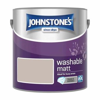 Johnstones Interior Washable Matt Paint - Chapel Stone 2.5L