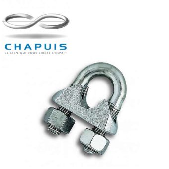Chapuis 3/4mm Wire Rope Stirrup Clip
