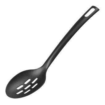 Chef Aid Nylon Slotted Spoon Black