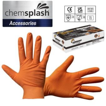 Chemsplash SumoGrip Powder Free Nitrile Disposable Glove - Large