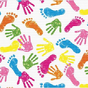 Childs Play Hands & Feet Anti-Slip Floor Mat - Price Per Metre