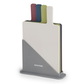 Salter 4 Piece Multi-Colour Chopping Board Set