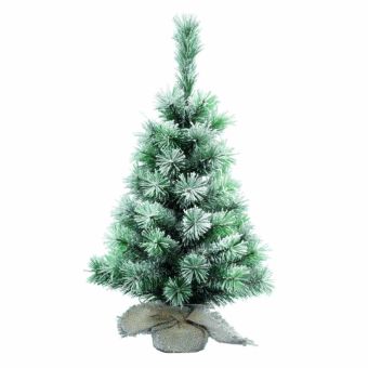 Kaemingk Snowy Vancouver Green / White Tree - 60cm