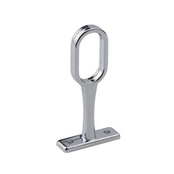 Chrome Oval End Centre Bracket