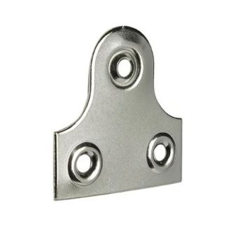 Chrome Plain Glassplates 1.1/2" - Pack of 6