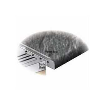 Worktop End Section Mill 40mm