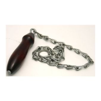 450mm Galvanised Chain and Wooden Handle Cistern Pull