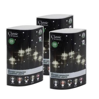 Classic Christmas 20 LED Battery Operated Christmas Lights
