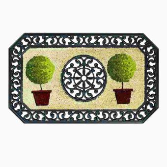 Coco Twin Round Trees Door Mat - 45 X 75cm