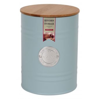 Coffee Caddy Duck Egg with Wooden Lid