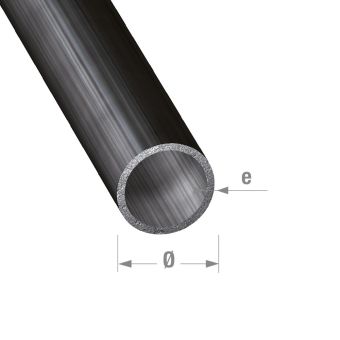 Cold-pressed Steel Round Tube - 14mm x 1mm x 1m