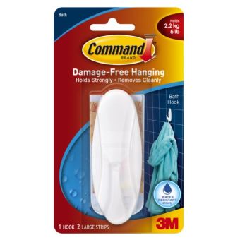 Command Lge Bath Hook