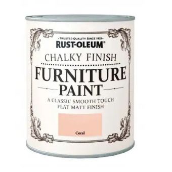 Rust-Oleum Furniture Chalky Paint - Coral 125ml