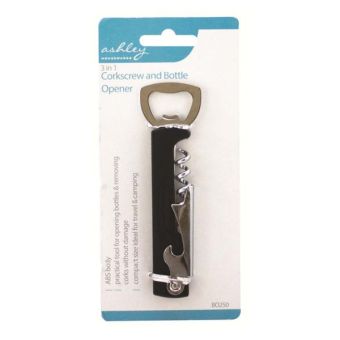 3 In 1 Corkscrew & Bottle Opener