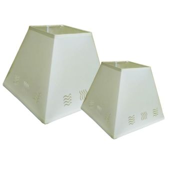 Wave Stencil Square Lamp Shades