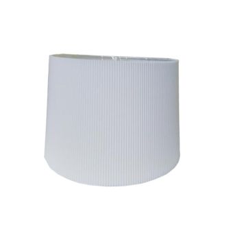 White Crystal Pleat Lamp Shade - 30cm