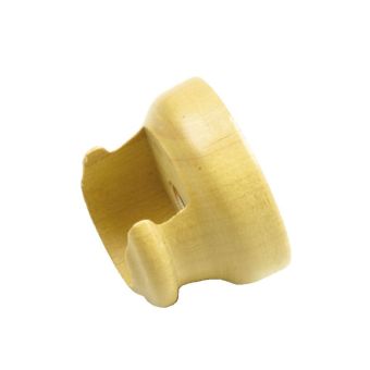 Curtain Pole Wooden Side Support - Teak l Pack of 2