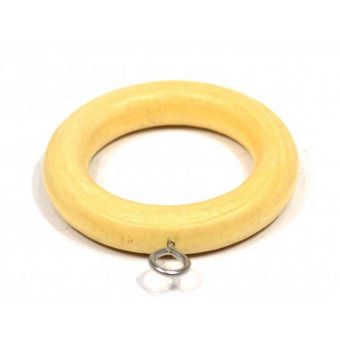 Natural Wooden Curtain Rings 28mm - Pack of 4