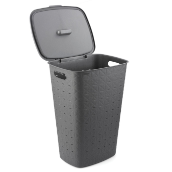 Curver Softex Laundry Hamper 56L Dark Grey