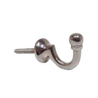 Centurion Chrome Plated 30mm Ball End Tassel Hooks - Pack Of 2