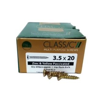 Timco Classic® ZYP Pozi Wood Screws 3.5 X 20mm - Box Of 200
