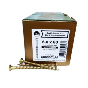 Timco Classic® ZYP Pozi Wood Screws 6.0 X 80mm - Box Of 200