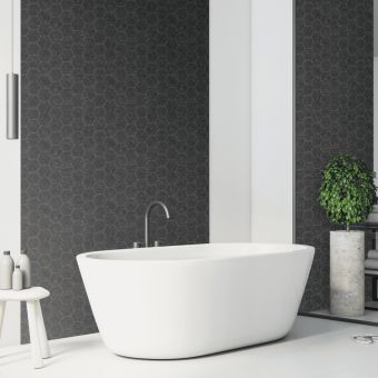 D-C-Fix Dark Hexagon 3D Splashback Wall Covering 4m x 67.5cm