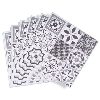 D-C-Fix Grey & White Oriental Tile effect Self-adhesive Vinyl tile 1.2m²