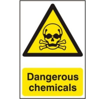 Dangerous chemicals - PVC Sign (200 x 300mm)